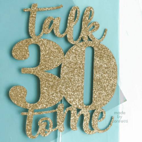 30th Birthday Cake Topper