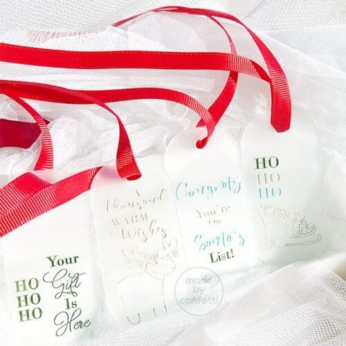 Christmas quote gifting tags