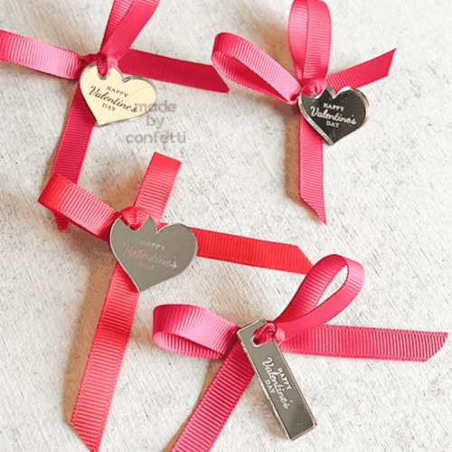 Happy Valentines Day Gift Ribbon Charms