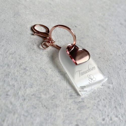Heart of mamma keychain