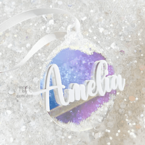 Rainbow Snow Ornament | Christmas
