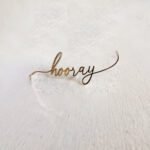 Hooray Single word Cake charm