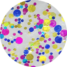 Clear Warm Blue-Pink Dots [+د.إ15.00]