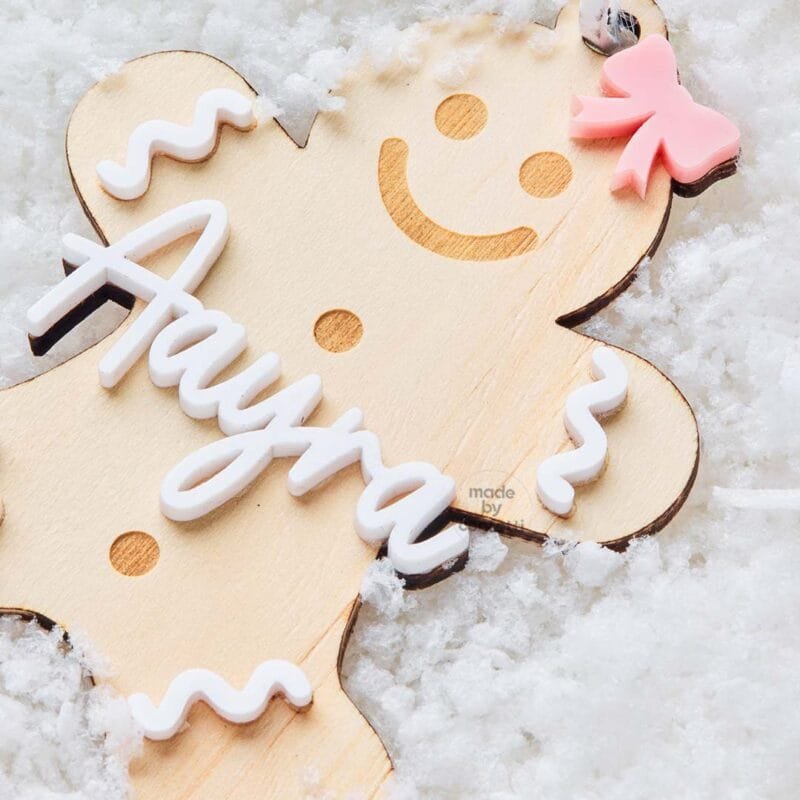 Gingerbread Wooden Ornament
