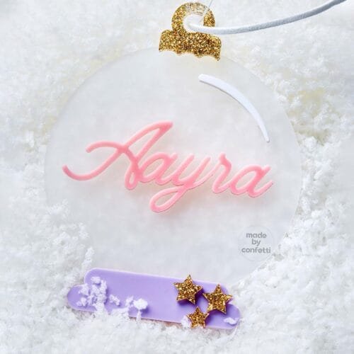 Personalised Christmas Snow Globe Ornament